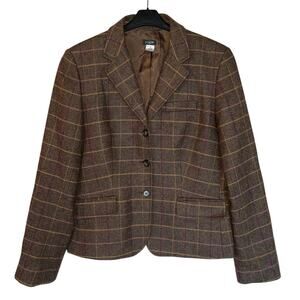 J. Crew Blazer Plaid Wool Blend Schoolboy